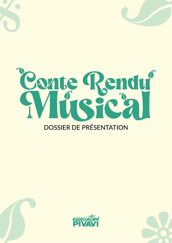 Couverture du dossier de présentation Conte Rendu Musical